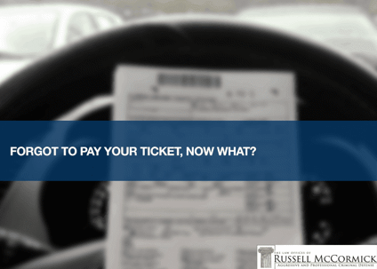 forget to pay your ticket? Now what?