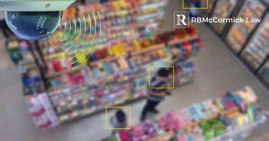 CCTV infrared camera in convenience store